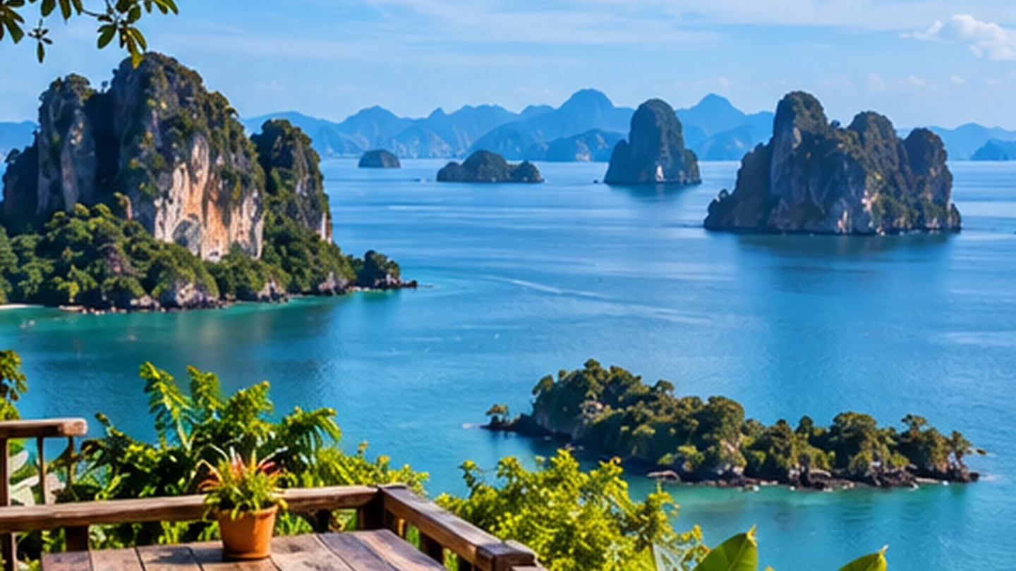 Original Andaman coastal scene illustrating Best Day Trips from Krabi