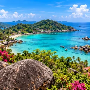 Original illustrated Andaman shoreline for the Phuket-to-Krabi transport guide